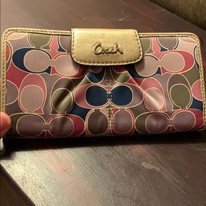 Multi-color Coach Wallet